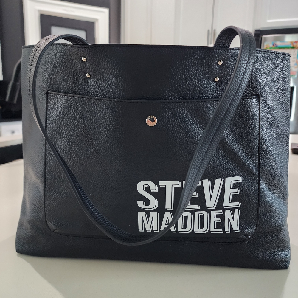 Steve Madden Black Tote Bag
